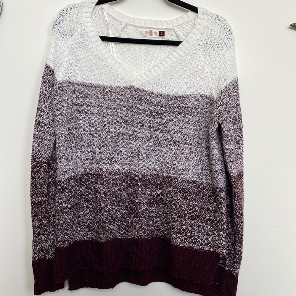 Burgundy sweater